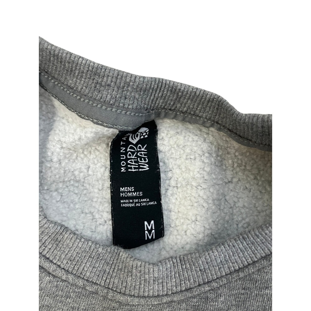 Mountain Hardwear Mens Gray Organic Cotton Logo Crewneck Sweatshirt OM9099 M - Picture 3 of 8